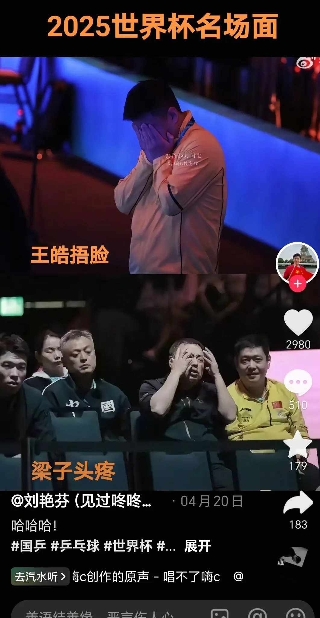 法国乒乓球队血洗韩国乒乓球队，王皓制霸全场